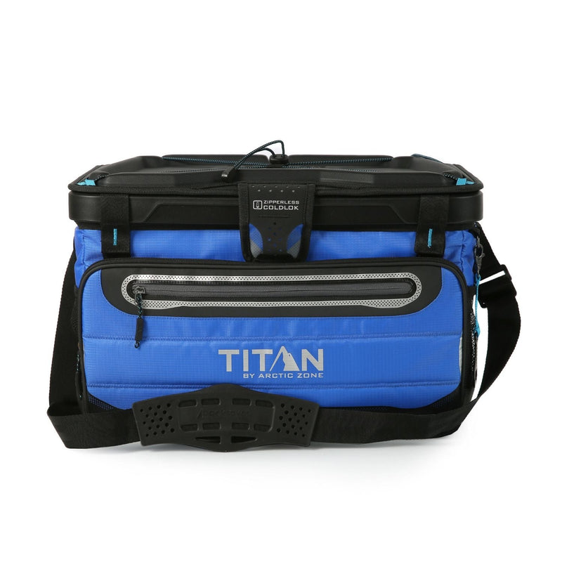 by Arctic Zone 50 Can Collapsible Zipperless Cooler, Blue P9221