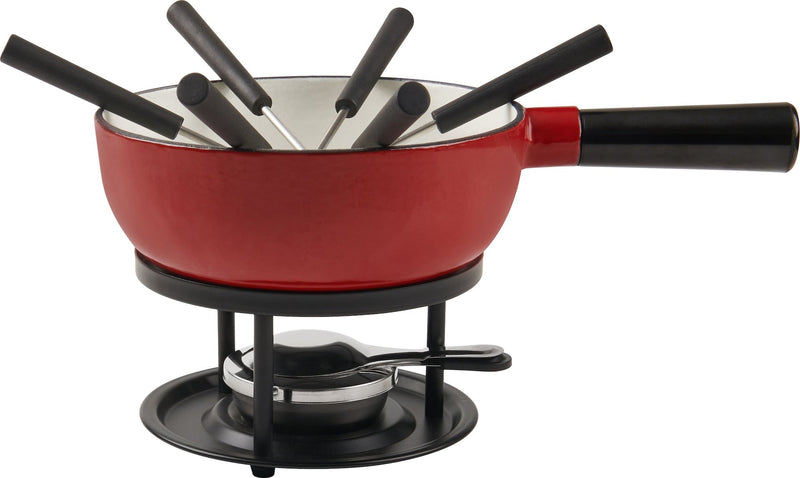 Cast Iron Cheese Fondue Burner, Red A5787
