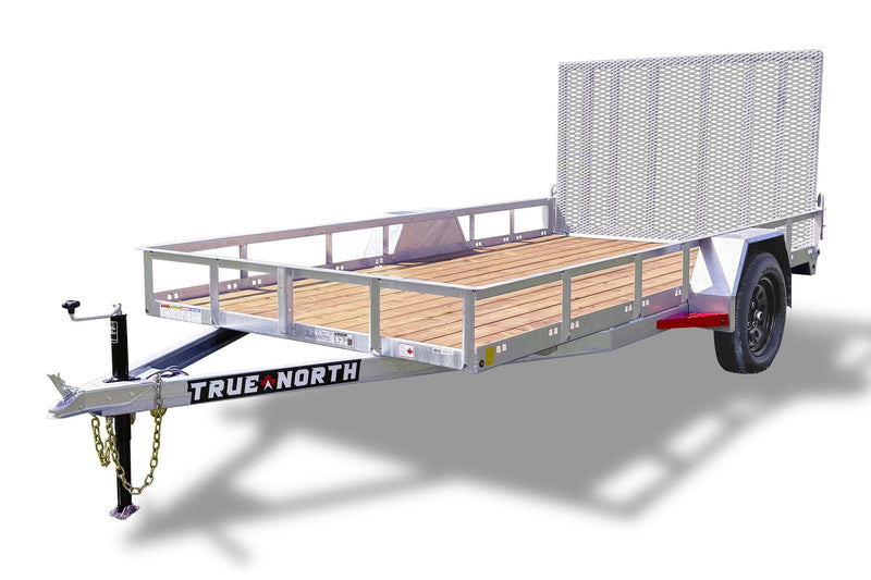 77-in x 12-ft Utility Trailer With Gate, Silver Y3595