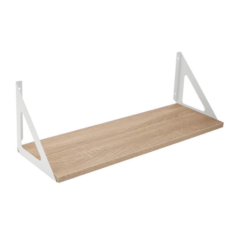 Align Floating Dual Bracket Shelf Kit, Oak, 8 x 24-in T6863