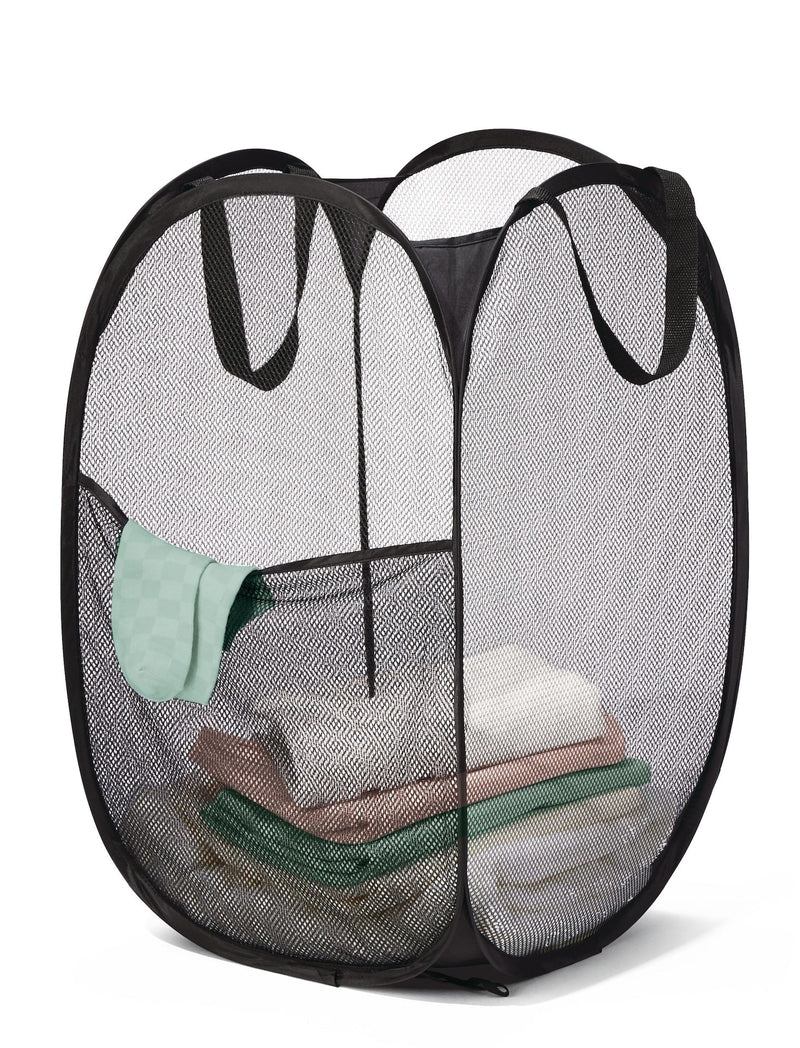 Alpha Pop-Up Laundry Hamper, Black F7321