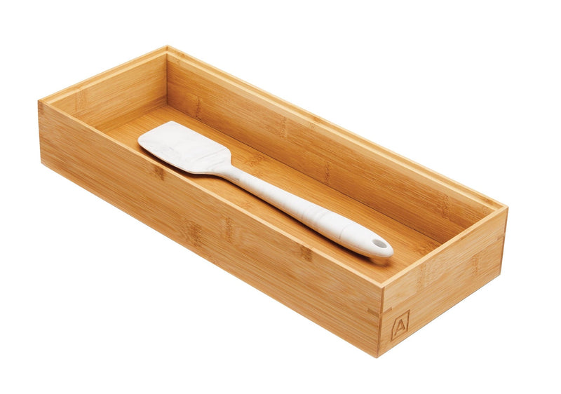 Bamboo Drawer Organizer Tray/Box For Kitchen/Office/Home Storage, 15 x 6-in O7521