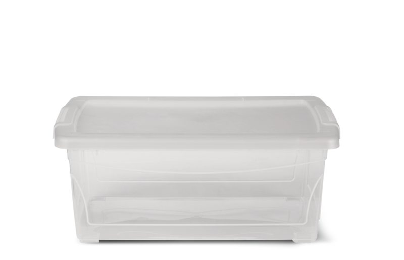 Clarity Transparent Storage Box with Lid, 15-L U2343