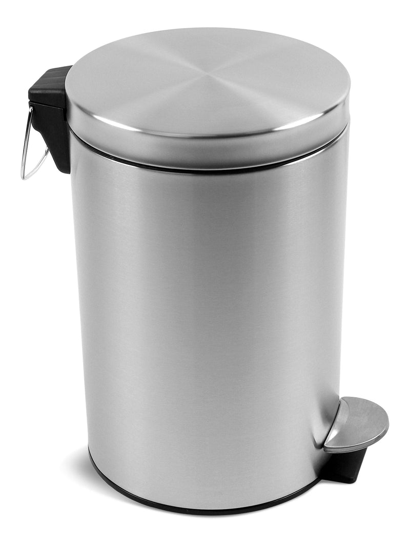Stainless Steel Circular Step Garbage Can, 12-L A8288