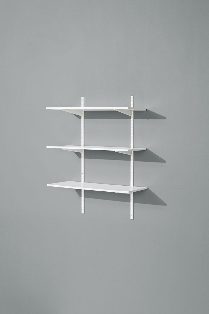 Wooden Floating Wall Shelf Board, White, 16 x 35-in G6143