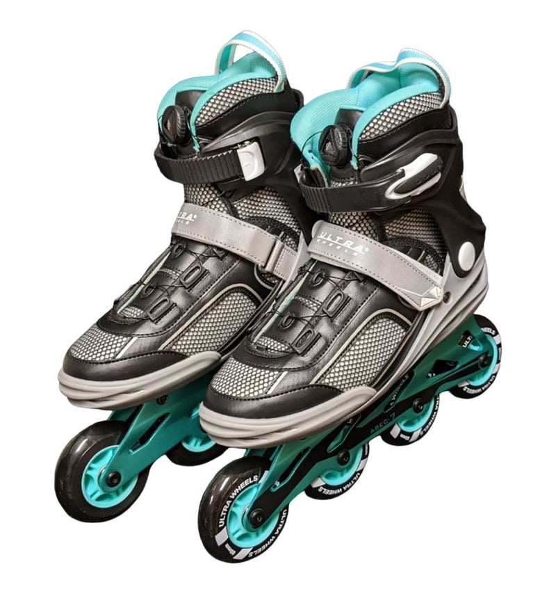 Recreational Inline Skates, Teal/Black/Grey, Senior, Assorted Sizes B1458