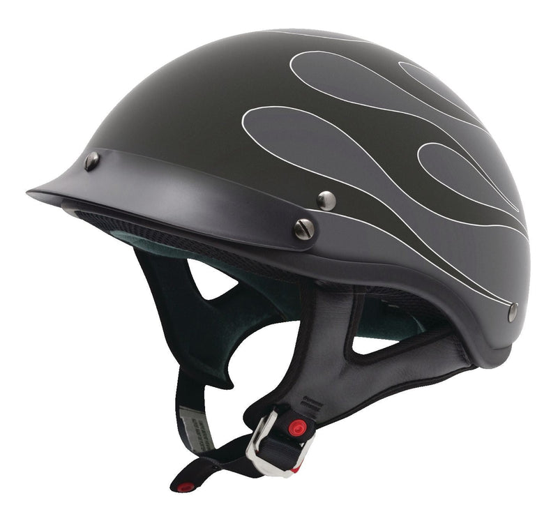 Shorty Classic Half-Shell Men's Motorcycle Helmet, Assorted Sizes H551