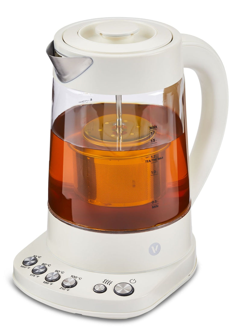 Colour Series Electric Variable Temperature Steeping Kettle, Shortbread, 1.7-L L3339