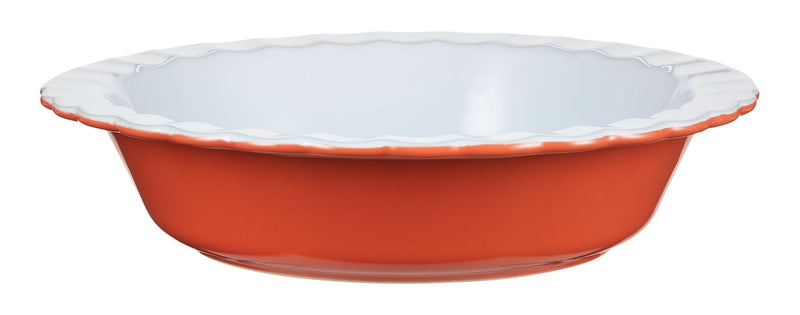 Pie Ceramic Baking Dish, Orange N4221