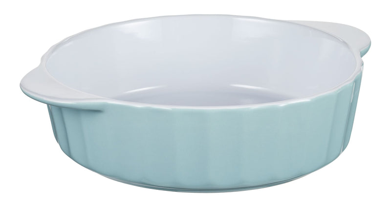 Round Ceramic Baking Dish, 2.1 L, Blue L3299