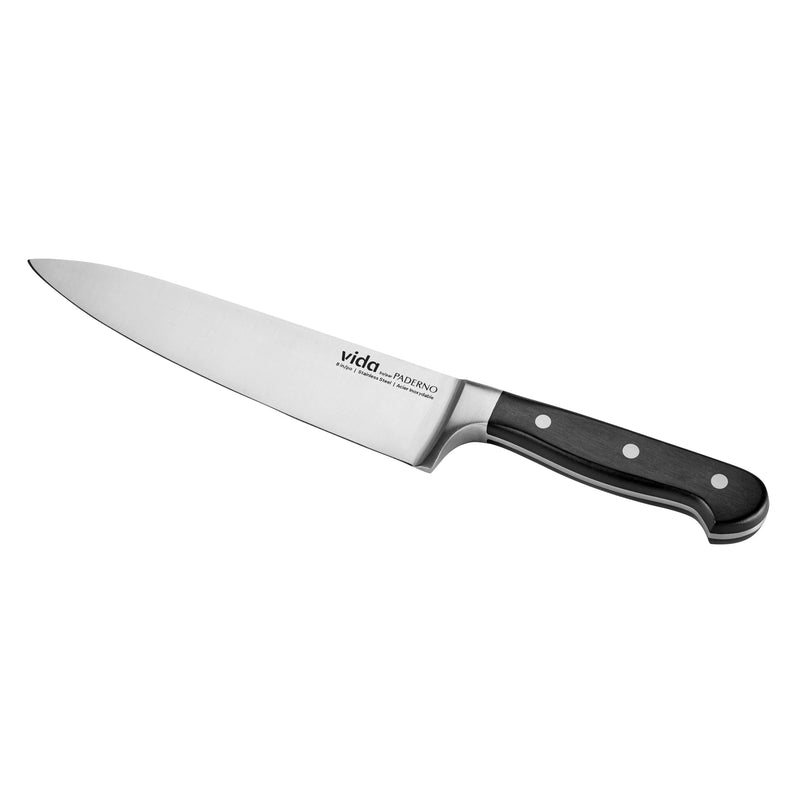 Stainless Steel Triple Rivet Chef's Knife, Ergonomic Grip, 8-in W5640