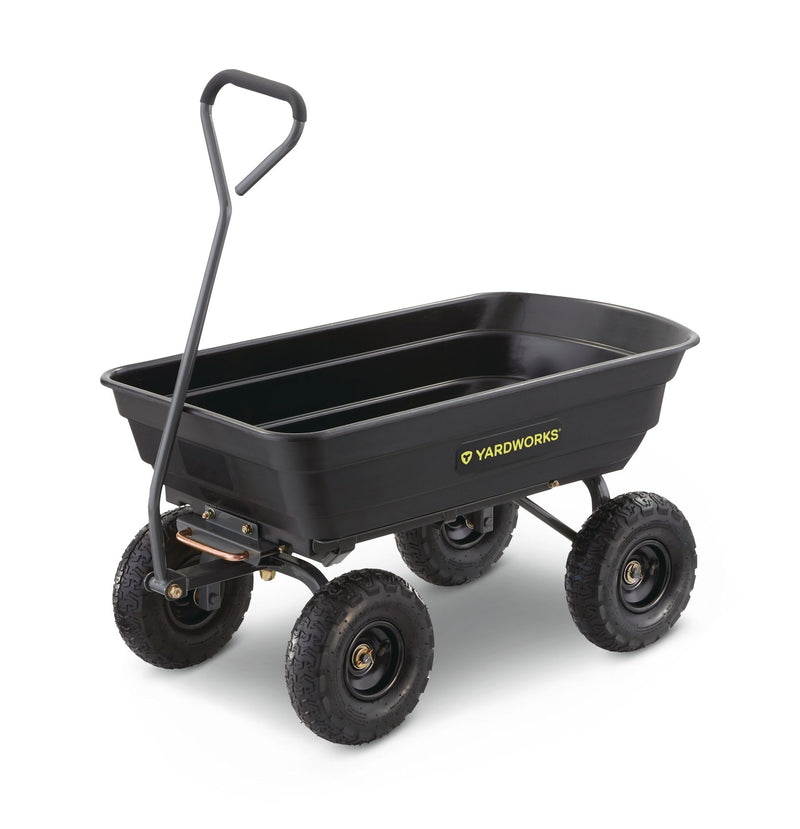 Poly Tray 4-Wheel Garden/Yard Cart, 600-lb G3856